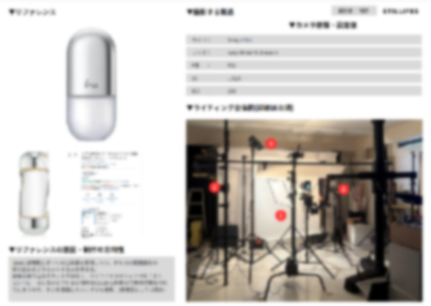 ライティング解説書 2ページ目